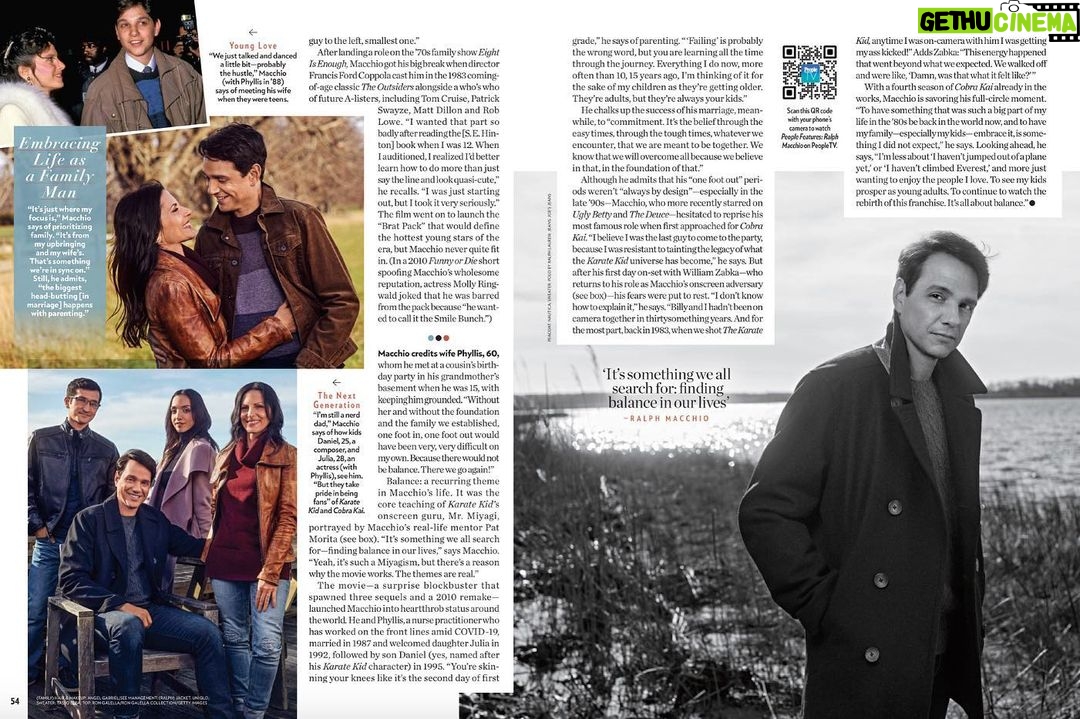 Ralph Macchio - 221.6K Likes - This week’s @people photographed by the awesome @mschwartzphoto !!
No, I did not mandate the headline. Thanks to my amazing team at @jillfritzopr The best around!!