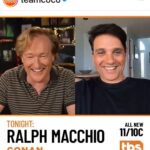 Ralph Macchio Instagram - Tune in tonight! Had a blast on @teamcoco Great stories and a bunch of funny! Good times! @cobrakaiseries @netflix @jordanschlansky #ICanGetToMakkeo