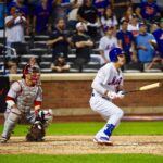 Ralph Macchio Instagram - What a night!! 3rd row for an amazing comeback win!! #mets #citifield #fatherson #mlb