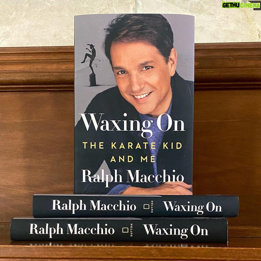 Ralph Macchio Instagram - 🎉 It’s time for an exciting giveaway: 3 *signed* copies of WAXING ON by @ralph_macchio (out on October 18th!) "Through honest and witty reflection, the reader is plunged back into the unforgettable world of The Karate Kid, and the magic that happens when Hollywood is on point." —Brooke Shields To enter for a chance to win: 1. Follow both @duttonbooks and @ralph_macchio 2. Tag a friend in the comments below 3. You can tag multiple friends in separate comments for extra chances to win! Good luck! NO PURCHASE NECESSARY. US only, 18+. Ends 10/7/22. Official rules at https://bit.ly/WaxingOnSweeps