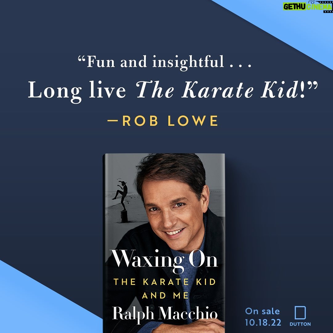 Ralph Macchio Instagram - Greaser brother love for #WaxingOn (coming Oct 18th link in bio) Thanks, Rob! #StayGold
