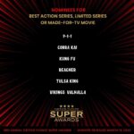 Ralph Macchio Instagram - A great honor… no matter how you spell it out! Proud to stand side-by-side with @william_zabka and everyone associated with @cobrakaiseries to applaud our @criticschoice Super Awards nominations! @sptv @netflix 🥋👏