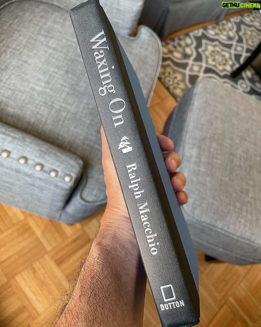 Ralph Macchio - 334K Likes - Wow! Landmark moment here. First offical advanced copy of #WaxingOn has arrived! Can’t wait to share it with you all on October 18th! Link in bio.