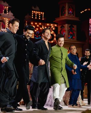 Ram Charan Instagram - Congratulations Anant, Radhika & the whole Ambani Family. 
Nita Ji & Mukesh Ji your hospitality is unmatched. Thank you. 
Wonderful times with wonderful people.