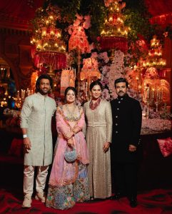 Ram Charan Instagram - Congratulations Anant, Radhika & the whole Ambani Family. Nita Ji & Mukesh Ji your hospitality is unmatched. Thank you. Wonderful times with wonderful people.