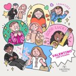 Ramida Jiranorraphat Instagram - 💝 @maisonvalentino ฉลองเทศกาลแห่งความสุขกับ Maison Valentino ด้วยสติกเกอร์ไลน์สุดเอ็กซ์คลูซีฟครั้งแรกในประเทศไทยที่ร่วมออกแบบกับศิลปินชื่อดัง Sundae Kids ดาวน์โหลดสติกเกอร์สุดพิเศษนี้ที่ Valentino Line Official Account