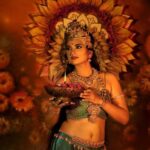 Ramya Pandian Instagram - Navaratri is a reminder that every woman carries the spirit of Durga within her – fierce, resilient, and powerful. Let’s celebrate the significance of the Goddess and honor the strength of every woman. 🌼🕊️ #navaratri #devisignificance #womenempowerment #throwback Concept & Photography @lramachandran Costumes @label_ts_official