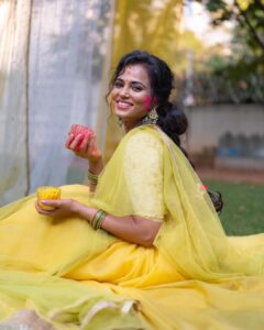 Ramya Pandian Instagram - Colors of joy, hues of laughter – celebrating Holi with every shade of happiness ♥️🤩😁 Outfit @dithi.studio Styling @vaaniraghupathy Photography @rajesh_raman Hair styling @mani_stylist_ #happyholi