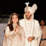Ranbir Kapoor Instagram - Mr & Mrs Kapoor 💍❤ #RanbirAliaWedding #RanbirKapoor #AliaBhatt