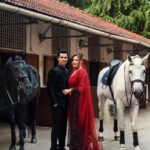 Randeep Hooda Instagram - The One with the babies 🐎♾️♥️ #Colossus (black🐴) #Cupa (grey🐴) #DeepLinLove #TogetherForever #WeddingReception Marketing and PR by @studiounees @planetmediapr Planner & decor by @q_eventsandweddings Decor design by @daminioberoi Photography & filming by @cupcakeproductions13 @jayantchhabraofficial Curation by @weddingsutra Production by @samanidecorators Lights by @sky_lights_india Furniture @rentastic.in Food by @blueseacatering Bartending by @drinqindia_byflamingtrio Liquid experience by @hopscork @chivas_in Invite design by @puneet_gupta_invitations Hamper by @zealofoods Live music by @raagamagic Djing by @djganesh_djg Anchoring by @thenitinmirani Lin’s Hair & make up by @biancalouzado Randeep’s HMUA @renukapillai_official @pankaj_hair_rtist Styling by @edwardlalrempuia Outfits by @rohitgandhirahulkhanna Jewellery @mahesh_notandass Turf Club Mahalakshmi Mumbai