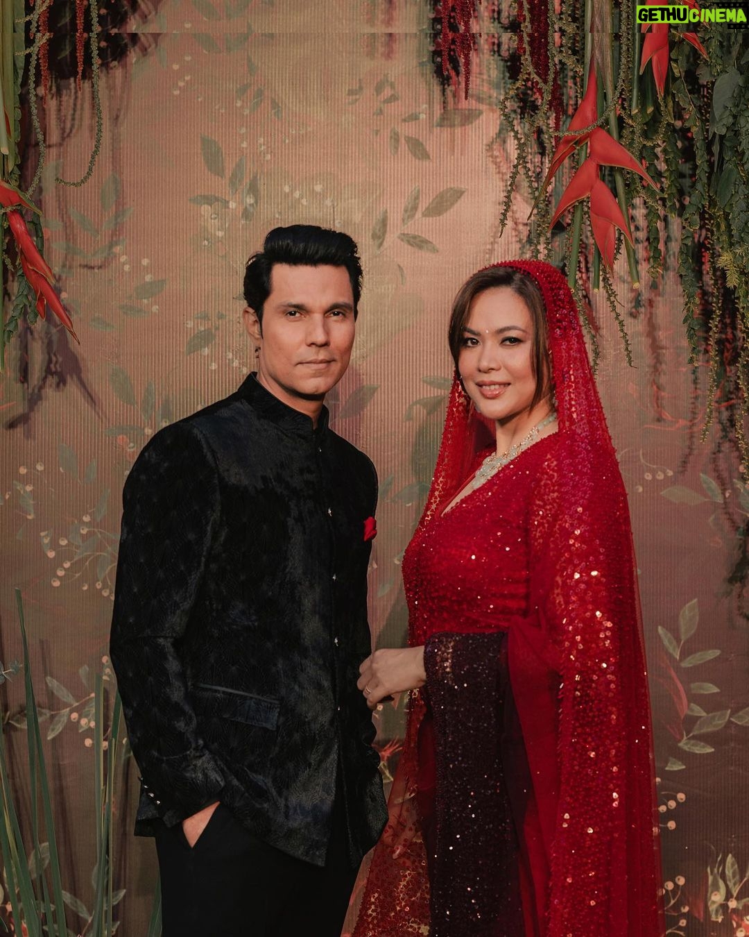 Randeep Hooda Instagram - In our eternal garden of Eden ♾️♥️ #TogetherForever #DeepLinLove #WeddingReception Marketing and PR by @studiounees @planetmediapr Planner & decor by @q_eventsandweddings Decor design by @daminioberoi Photography & filming by @cupcakeproductions13 @jayantchhabraofficial Curation by @weddingsutra Production by @samanidecorators Lights by @sky_lights_india Furniture @rentastic.in Food by @blueseacatering Bartending by @drinqindia_byflamingtrio Liquid experience by @hopscork @chivas_in Invite design by @puneet_gupta_invitations Hamper by @zealofoods Live music by @raagamagic Djing by @djganesh_djg Anchoring by @thenitinmirani Lin’s Hair & make up by @biancalouzado Randeep’s HMUA @renukapillai_official @pankaj_hair_rtist Styling by @edwardlalrempuia Outfits by @rohitgandhirahulkhanna Jewellery @mahesh_notandass Turf Club Mahalakshmi Mumbai