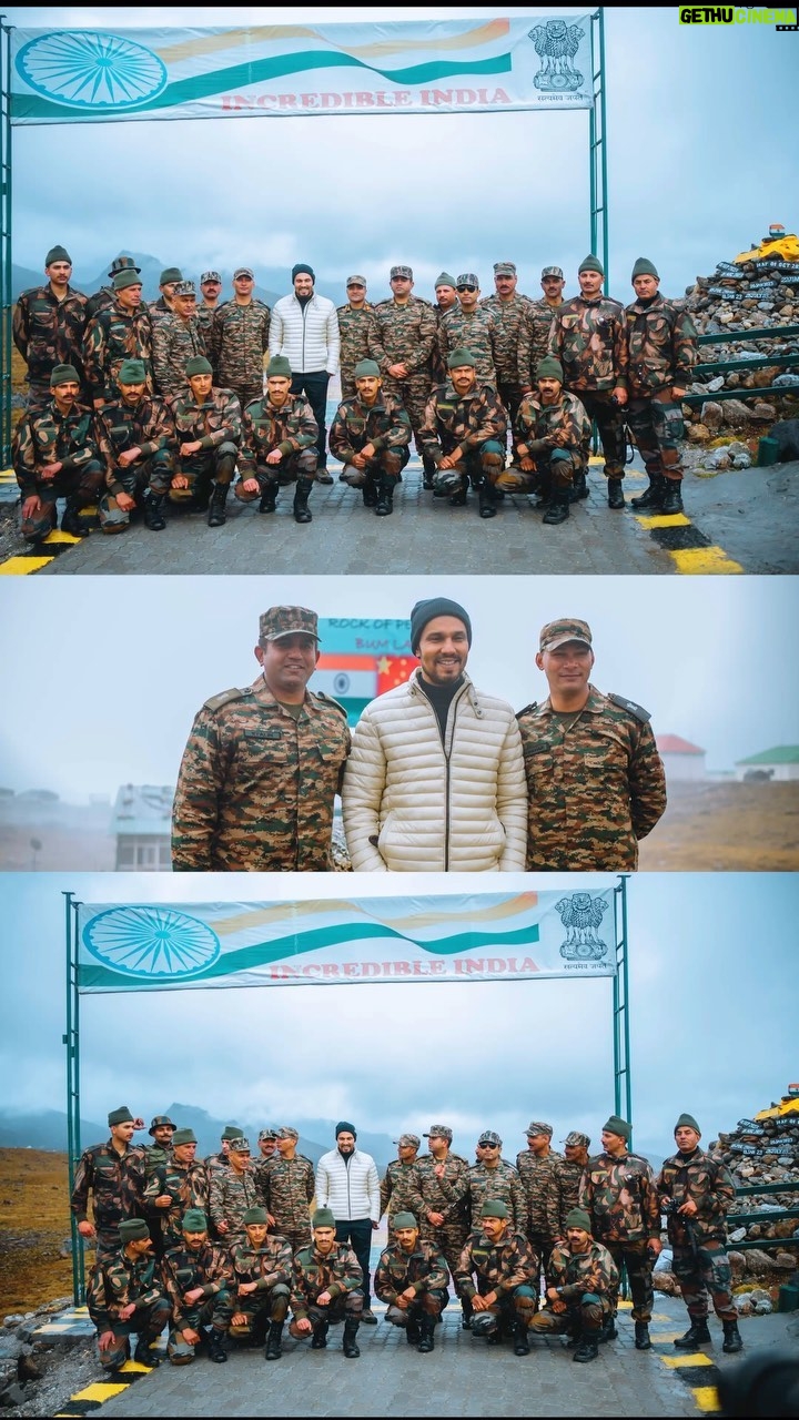 Randeep Hooda Instagram - We are free because you are there !! 🫡🇮🇳 Throwback to the time when I had the privilege to paying a visit to our brave officers of the #IndianArmy at Bhumla Pass in #arunachalpradesh . An experience of a lifetime. And not just the courage, the hospitality and warmth of our Army brothers and sisters is also unparalleled in the world. #JaiHind #BharatMataKiJai #ArmyDay #indianarmylovers #reelsinstagram #reelsindia #explore
