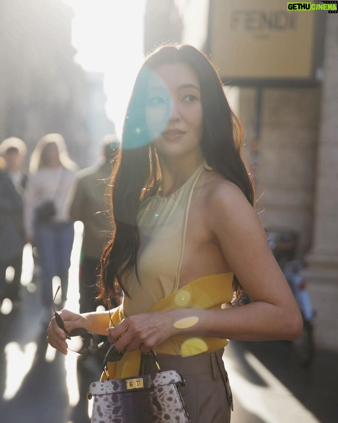 Ranee Campen Instagram - Roman Holidayđź’› @fendi #fendi @voguethailand
