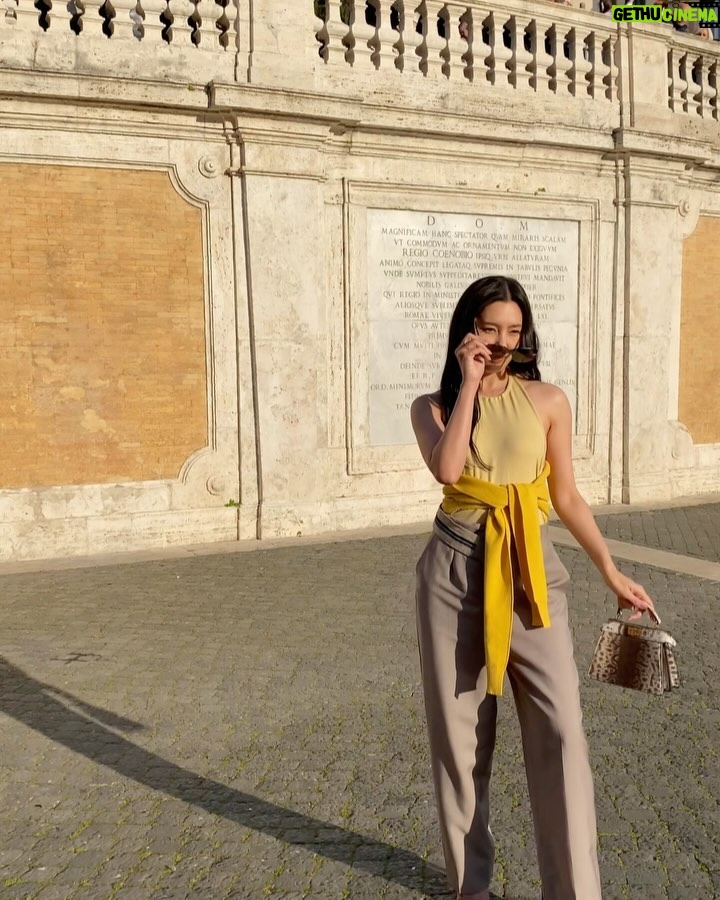 Ranee Campen Instagram - Roman Holidayđź’› @fendi #fendi @voguethailand