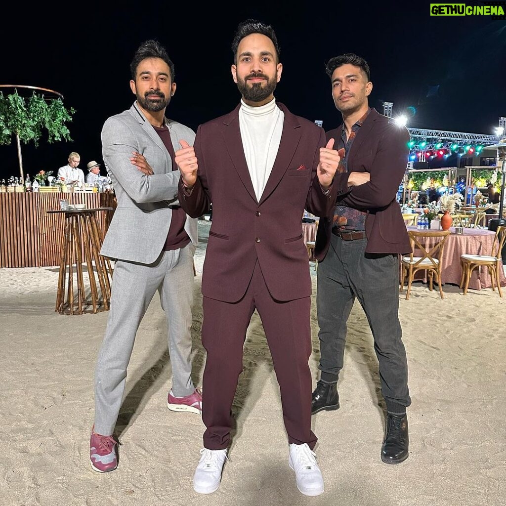 Rannvijay Singha Instagram - We got ur back Nims! Our little brother @lego_nimay is married! Nims and @vaishnavi.p we love you guys and ur wedding was magical! We have had such an amazing time!! Looking forward to seeing u soooooon! Catch u on the flip side. @vaishnavinimay