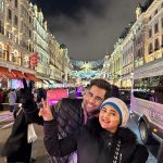 Rashami Desai Instagram – Reunited!! @imrashamidesai @rajivadatia 😘❤️ in freezing London! In the best time of the year!! 🎄😘 

#rashjiv #london #lights #friends London, United Kingdom