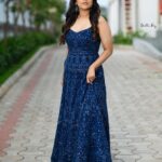 Rashmi Gautam Instagram - #RashmiGautam Outfit 👗@byshahmeenhusain Stylist @impriyankasahajananda 📸 @portraitsbyprudhviraj #blue #indowesternstyle #gown #static