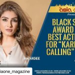 Raveena Tandon Instagram – thank you for the honour! #Repost @asiaone_magazine with @use.repost
・・・
Ms. Raveena Tandon, the accomplished and versatile Indian actress, has been honoured with the prestigious “Black Swan Award for Best Actress” for her outstanding performance in the OTT show “Karmma Calling”. From captivating audiences with her nuanced expressions to portraying complex emotions with finesse, Ms. Raveena’s dedication to her craft shines through in every scene. Her ability to bring characters to life on screen has not only earned her multiple accolades but also solidified her position as one of the industry’s great talents. Join us in celebrating Ms. Raveena Tandon’s remarkable achievements in cinematic excellence. She will be felicitated with the award at the 22nd Asian Business & Social Forum 2023-24 on 27th March 2024 at The Taj Lands End Hotel, Mumbai.

@officialraveenatandon

#AsiaOneMagazine #AsiaOne #raveenatondon #bollywood #bollywoodactress #actress #media #dailyupdates #todaynews 
#newsupdates #newstoday #todaysnews #ott #bestactress #awards #blackswan #bollywoodactress