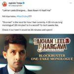 Ravi Dubey Instagram - Incredible Feat 👏🏻Indian Actor #RaviDubey delivered a Single shot 28-minute monologue for his show #LakhanLeelaBhargava, Fans and Critics call it a ‘Masterclass’ ..this happens to be the longest single shot dramatic monologue in the world , a whopping 8 minutes longer than the one in the French Film ‘L'Aigle à deux têtes’ that held the Guinness world Record @ravidubey2312 @officialjiocinema #LakhanLeelaBhargava #Raviedubey