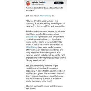 Ravi Dubey Instagram - The response to the monologue is so humbling ..grateful that it’s reached and consumed by the absolute best in the entertainment industry ..grateful that the manic hard work we put in creating this asset and the show is bearing fruit 
shukr shukr shukr …
LINK IN BIO