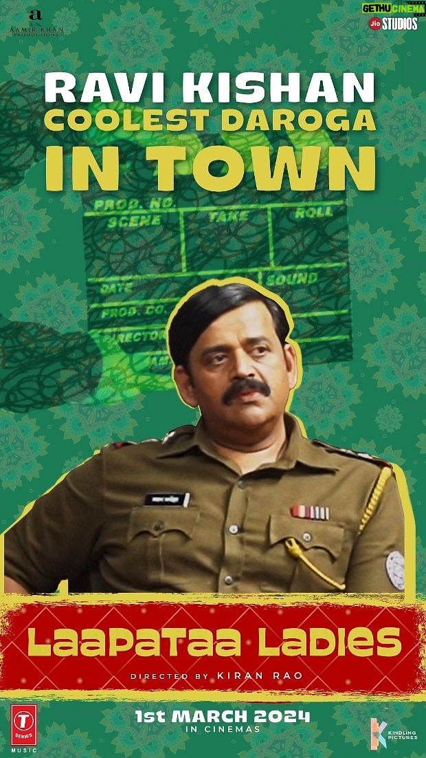 Ravi Kishan - 46.8K Likes - Unveiling the fun behind @ravikishann's coolest character of Daroga in #LaapataaLadies. Aa rahe hai 1st March ko nazdeeki cinemas mein ✨
@nitanshigoelofficial @pratibha_ranta @ss_this_side @chhaya.kadam.75 @ravikishann #Aamirkhan @raodyness #JyotiDeshpande @aamirkhanproductions @kindlingindia @officialjiostudios @tseries.official @bookmyshowin @pvrpictures #BiplabGoswami @snehadesaiofficial @ramsampathofficial @swanandkirkire @prashantpandeyofficial @divynidhisharma @shreyaghoshal @arijitsingh @sukhwindersinghofficial @sonamohapatra @mastercutpictures @antaraclicks @farooquinaved