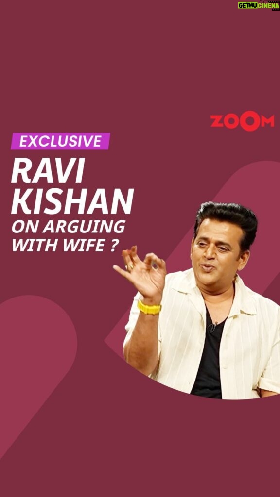 Ravi Kishan Instagram - #RaviKishan shares funny stories of arguing with his wife in an exclusive chat with #ZoomTv! 😂 #bollywood #bollywoodnews #bollywoodstyle #bhojpuri #bhojpurifc
