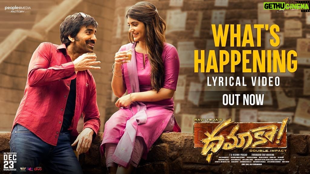 Ravi Teja Instagram - What's Happening! This is going to be the most happening song in all your playlists :) Enjoy 😊