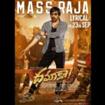 Ravi Teja Instagram - Get Ready for #Dhamaka Mass Dawat💥 #MassRaja Lyrical video on 23rd September 5:01 pm. #DhamakaMassImpact #dhamakadoubleimpact