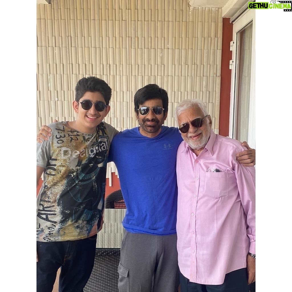 Ravi Teja Instagram - Happy Father’s Day.!!