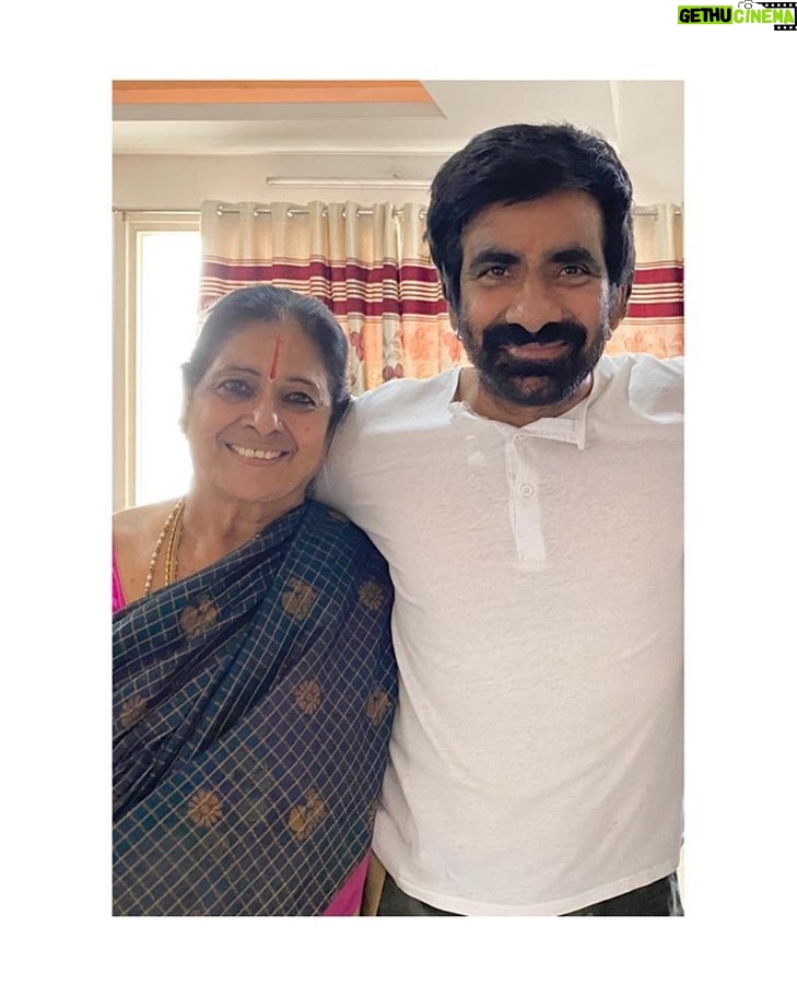 Ravi Teja Instagram - MOTHER! Love in its purest form ❤️ Wishing my dearest Mom, and all the mothers out there, a very Happy Mother's Day!