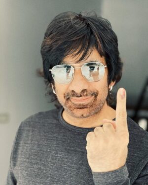 Ravi Teja Instagram - Casted Mine! 
Hoping for you all to utilise the right to vote.