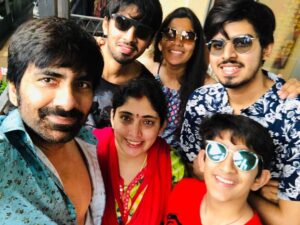 Ravi Teja Instagram - With family in Goa❤️