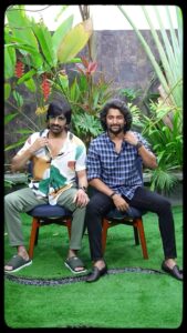 Ravi Teja Instagram - #Dharani and #Raavana jamming ♥️ #DhoomDhaam #Dasara #Ravanasura