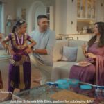 Ravichandran Ashwin Instagram - Appas are more than just the fun parent. We play an equal role in nurturing and guiding our children’s development. Because growth’ku vennum both. #Britannia #MilkBikis #GrowthNeedsBoth
