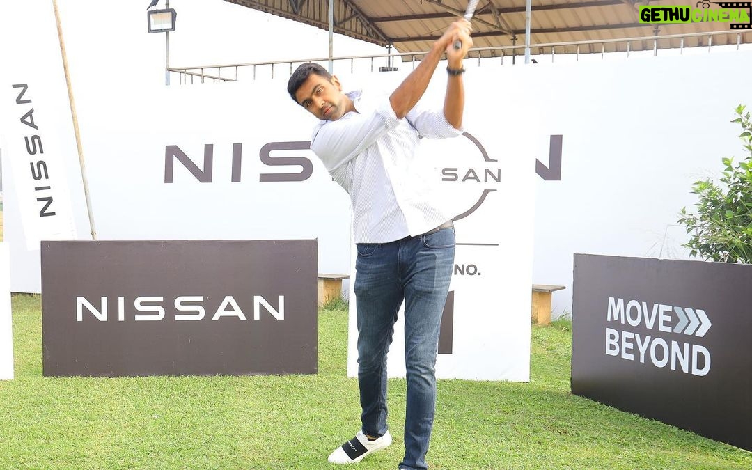 Ravichandran Ashwin Instagram - It was a splendid experience to be a part of the Nissan #MoveBeyond Golf Tournament in Chennai. Can't wait for the premium global SUVs, Nissan Qashqai and Nissan X-Trail to hit the roads here. #Nissan #movebeyond #X-Trail #Qashqai