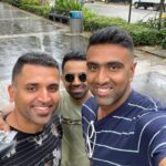 Ravichandran Ashwin Instagram - Rolling back time with @venk87 and @vivyeeeee .