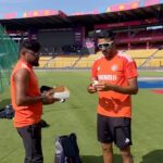 Ravichandran Ashwin Instagram - Routine — Not so Ordinary.✅✅ #iccworldcup2023 #cricket #practiceroutines Idea mani @hariprasadmohan 👏👏