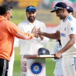 Ravichandran Ashwin Instagram - 💯 reasons to celebrate the moment! #TeamIndia Head Coach Rahul Dravid presents a special memento to @rashwin99 on the occasion of his 100th Test match 👏👏 #TeamIndia | #INDvENG | @idfcfirstbank