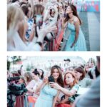 Ravshana Kurkova Instagram - 07.07.23 / Нижний Новгород ❤️ Открытие @gorkyfest ❤️. Платье: 🩵 @alenaakhmadullina Фото: @temerina @daryaorlova Укладка: @parikmaher.katya Макияж: @katerina___romanova
