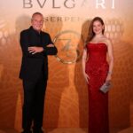 Raya Abirached Instagram - Celebrating the launch of the #Serpenti Factory exhibition on its 75th Anniversary last night with my @bulgari family in Dubai #bulgariserpenti #75yearsofinfinitetales Wrapped in exquisite Serpenti High Jewelery pieces & clutch #StyledByCed @cedrichaddad What a Dress! @tonywardcouture Shoes by @louboutinworld Makeup by @ranim.alturki Hair by @john.dimirje Couldn't get enough of your photos @patricksawaya merci! And of course much love to my @mad_solutions darlings ❤️ Dubai, UAE