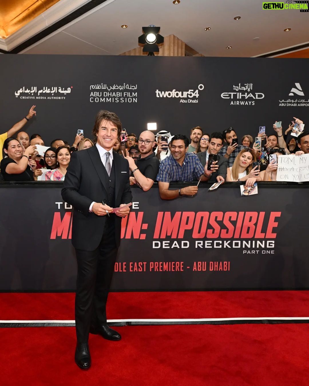 Raya Abirached Instagram - Eid Adha Moubarak everyone! Excitement levels through the roof last night as i hosted the unforgettable Abu Dhabi premiere of @missionimpossible Dead Reckoning: Part 1 with @tomcruise & the whole cast! #MissionWorldTour Thank you @filmabudhabi @paramountpics @fourstarfilmsme Amazing to work with you all! Voila for the look! @bulgari high jewelery @zuhairmuradofficial dress #StyledByCed @cedrichaddad Hair & Makeup @rj_beautysalon @ranim.alturki @john.dimirje Photos: @maged_helal @gettyimages Emirates Palace, Abu Dhabi UAE