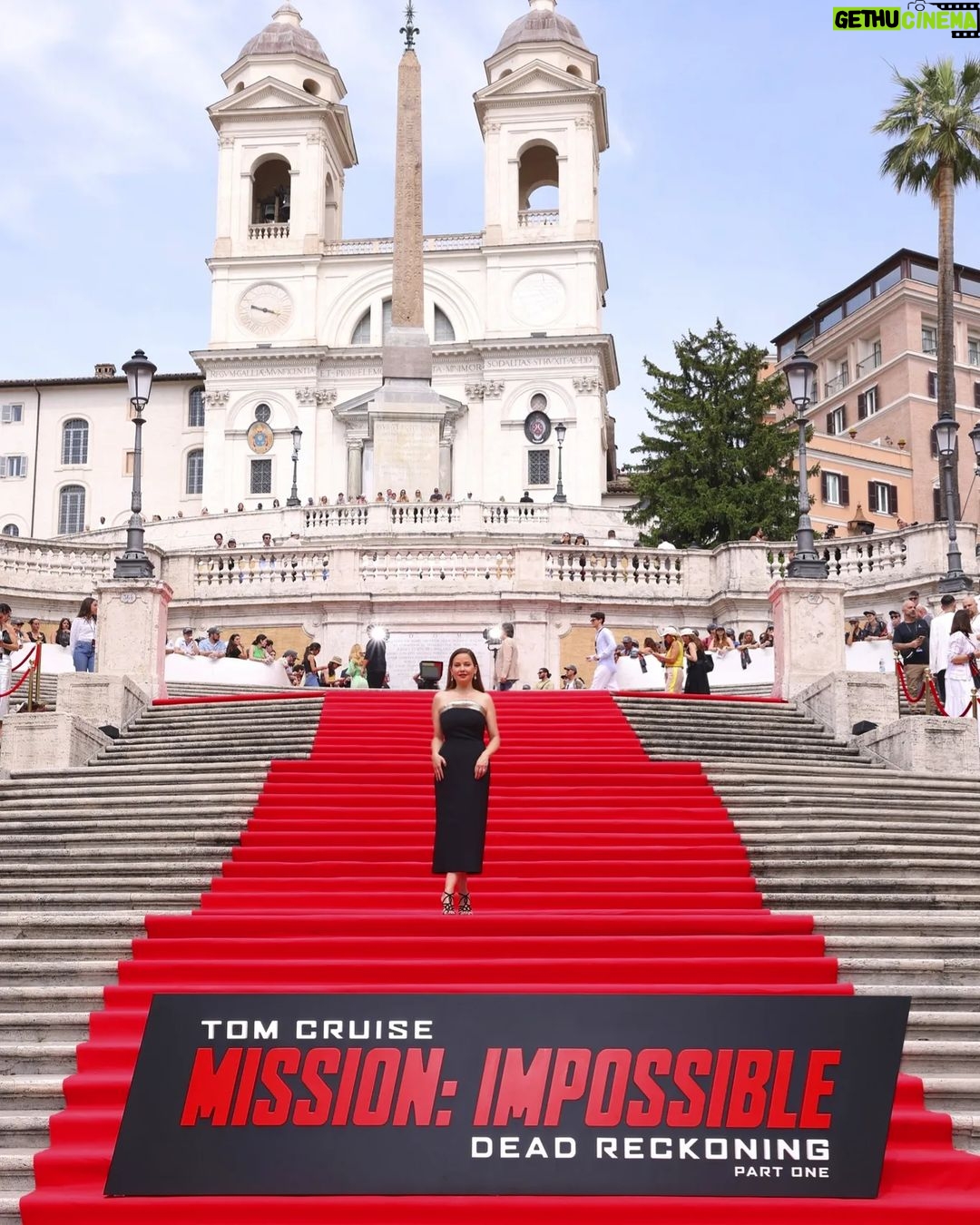 Raya Abirached Instagram - I have attended sooo many #MissionImpossible premieres throughout the years! But this...this was the most spectacular on the iconic steps of Piazza Di Spagna in Roma. Can't wait to see what the #AbuDhabi premiere will be like on June 26th! #MissionWorldTour @missionimpossible @fourstarfilmsme @paramountpics The Look: Earrings @bulgari Dress by @gennyofficial Makeup @hilary.makeup Hair @roxanasandu.hair Piazza di Spagna