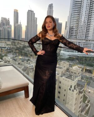 Raya Abirached Instagram - A very special night hosting the #Time100ImpactAwards 
@time

I am blessed with a fantastic team. I love you all 
#StyledByCed bien sur @cedrichaddad
Unbelievable @bulgari pieces, 
Adore the @ramikadi dress
Glam team @rj_beautysalon @ranim.alturki @john.dimirje 

Management @mad_solutions
💖