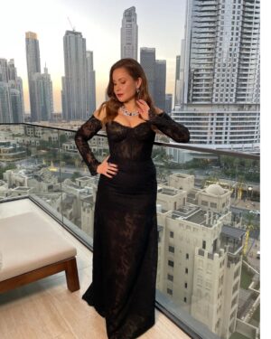 Raya Abirached Instagram - A very special night hosting the #Time100ImpactAwards 
@time

I am blessed with a fantastic team. I love you all 
#StyledByCed bien sur @cedrichaddad
Unbelievable @bulgari pieces, 
Adore the @ramikadi dress
Glam team @rj_beautysalon @ranim.alturki @john.dimirje 

Management @mad_solutions
💖