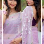 Reba Monica John Instagram - I believe women look extra special and beautiful in a saree, won’t you agree? 😍 Styled by @officialanahita Saree: @theantoraofficial Pics: @they_call_me_keshu Hair: @prakash_kasara #reelsinstagram #loveforindianwear #explorepage #june29th