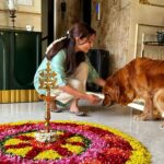 Reba Monica John Instagram - Ellavarkum Onam Aashamsakal 🌸💕 Yes, I made that pookalam 😌 thanks