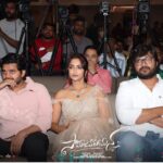 Reba Monica John Instagram - One Special night ⭐️ Samajavaragamana success meet ! Thank you to each of you that made this happen 🤗 Stunning saree from @t.and.msignature by @tiyaneilkarikkassery 💕 Jewellery @petalsbyswathi Styling @manogna_gollapudi MU @bobbykasara Hair @prakash_kasara #samajavaragamana #gratefulheart #welldeservedwin #dreamteam #teamwork #wemadeit #gratitude🙏