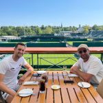Rebel Wilson Instagram - Just a spot of tennis @wimbledon today with @jameswardtennis & @matty_reidy 💜💚 🎾