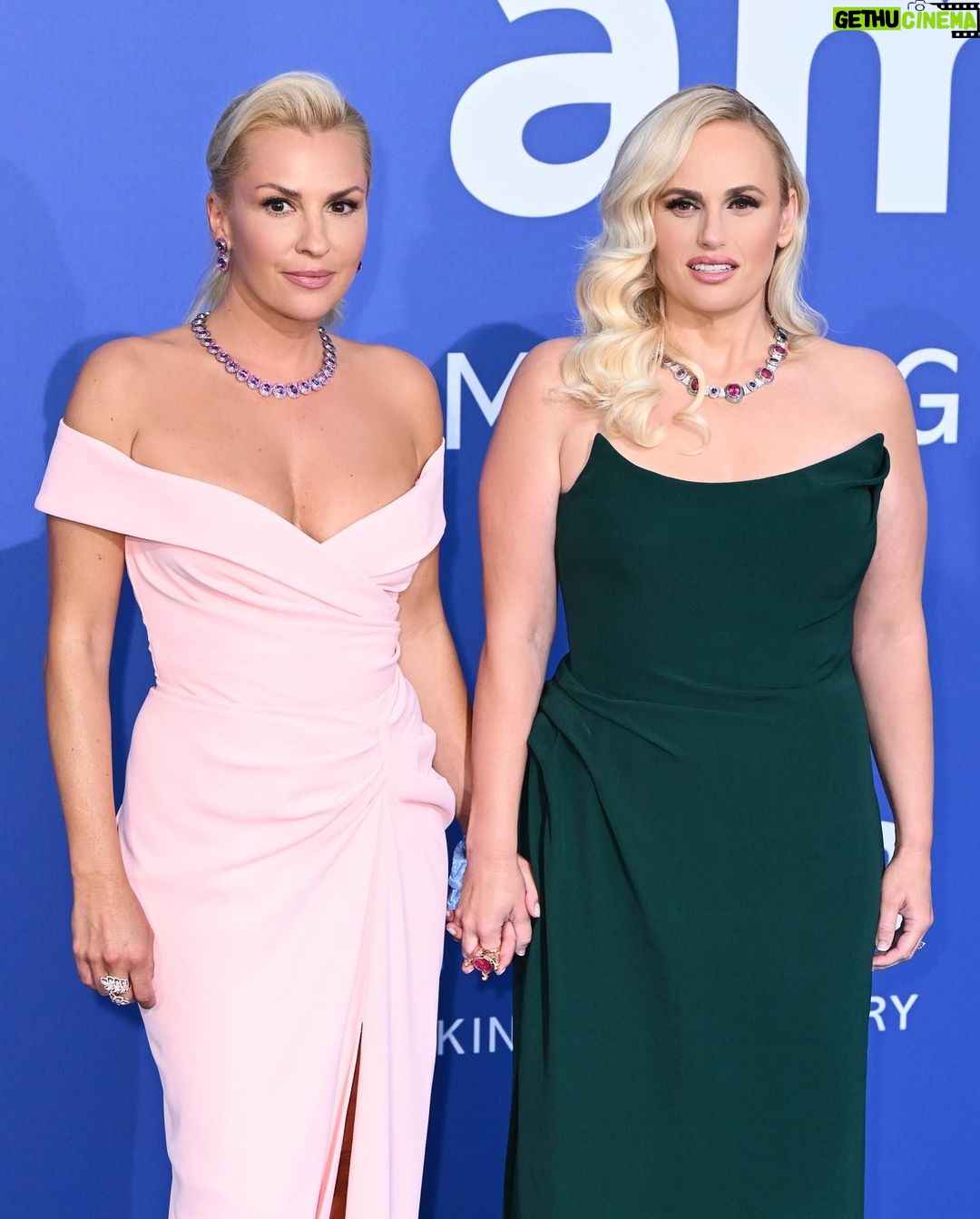 Rebel Wilson Instagram - amFAR AWAY now and missing you 😘 Dress: @oscardelarenta Jewels: @knaufjewels Styling: @elizabethstewart1 @jordan_grossman @jennybrunt1 MakeUp: @karindarnell Hair: @itsdash (photos licensed from Getty & Imago) Cannes, French Riviera, France
