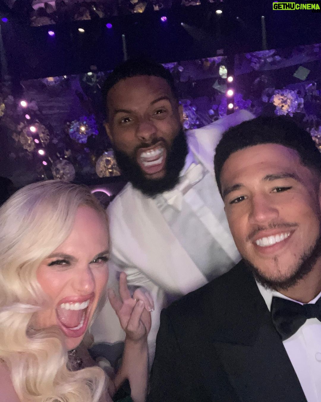 Rebel Wilson Instagram - AMFAR with these ballers 🏈@obj & Devin Booker 🏀